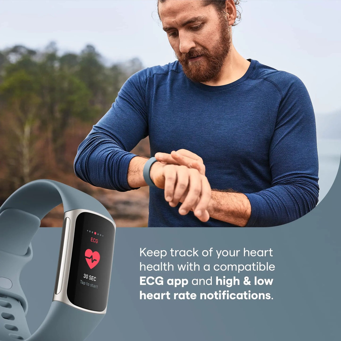 NNEOBA Health Fitness Tracker Monitoring Blue
